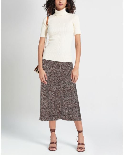 Chloé Brown Midi Skirt