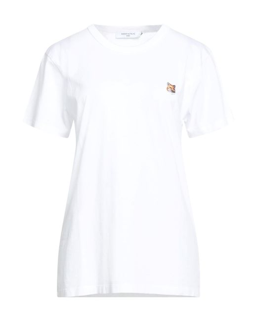Maison Kitsuné White T-Shirt Cotton