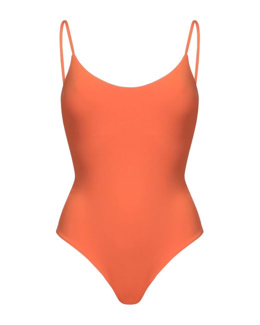 Fisico Orange One-piece Swimsuit