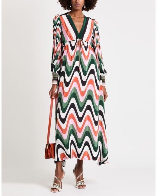 Farm Rio White Maxi Dress Viscose