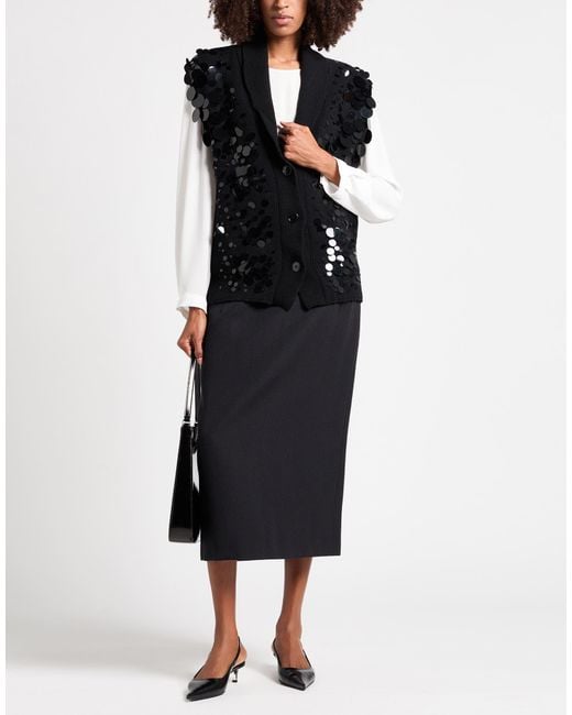 Philosophy Di Lorenzo Serafini Black Cardigan Virgin Wool