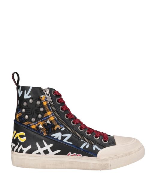 Emanuélle Vee Blue Sneakers Leather