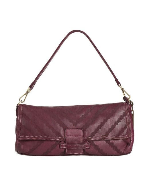 Caterina Lucchi Purple Plum Handbag Calfskin