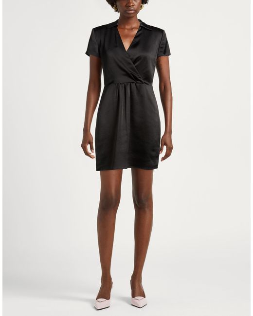 ARMANI EXCHANGE Black Mini Dress Polyester