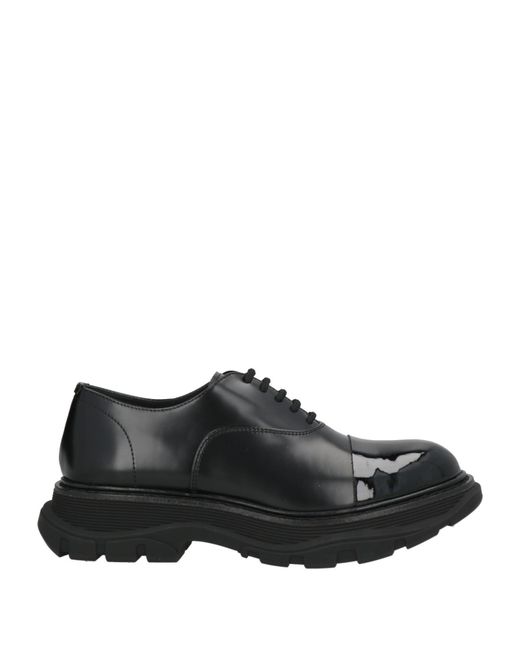 McQueen Black Lace-Up Shoes for men
