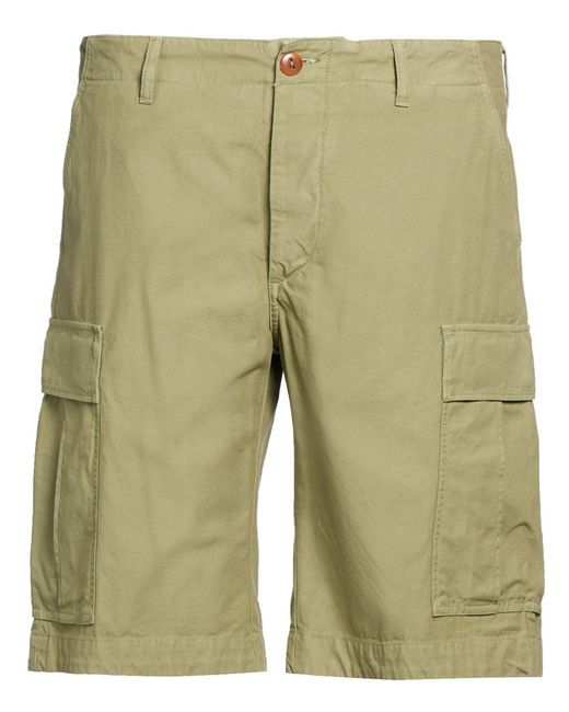 Tela Genova Green Shorts & Bermuda Shorts Cotton for men