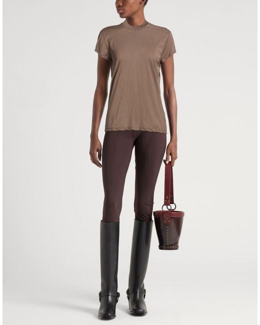 Rick Owens Natural T-Shirt Cotton