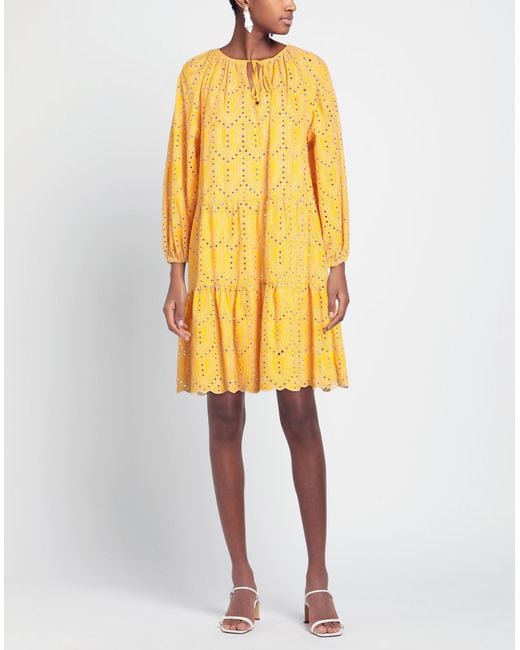 Clips Yellow Midi Dress