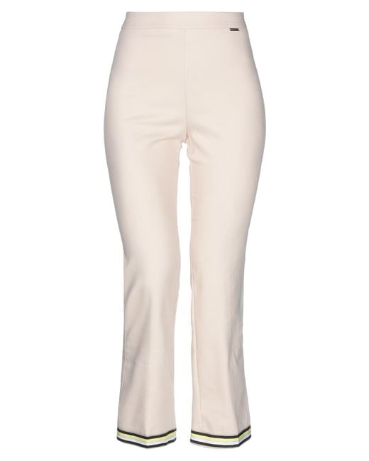 Nenette White Pants Cotton, Polyamide, Elastane