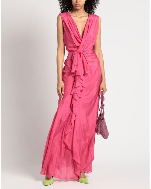 Alberta Ferretti Pink Maxi Dress