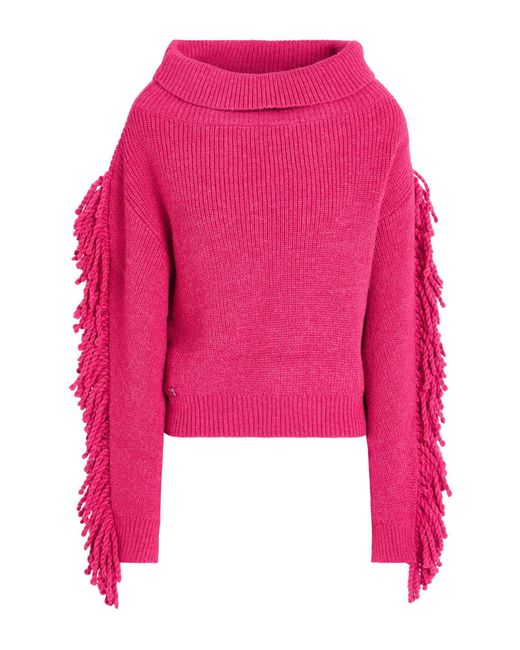 Manila Grace Pink Fuchsia Sweater Acrylic, Alpaca Wool, Wool