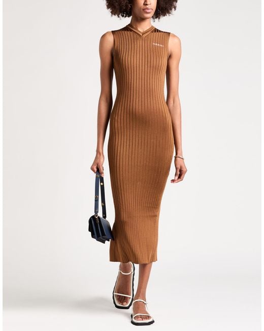 Marni Brown Midi Dresses