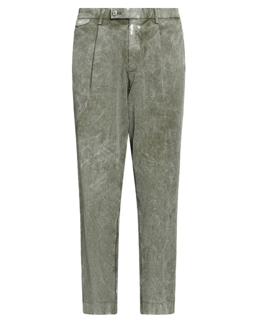 Berwich Gray Pants Cotton, Elastane for men