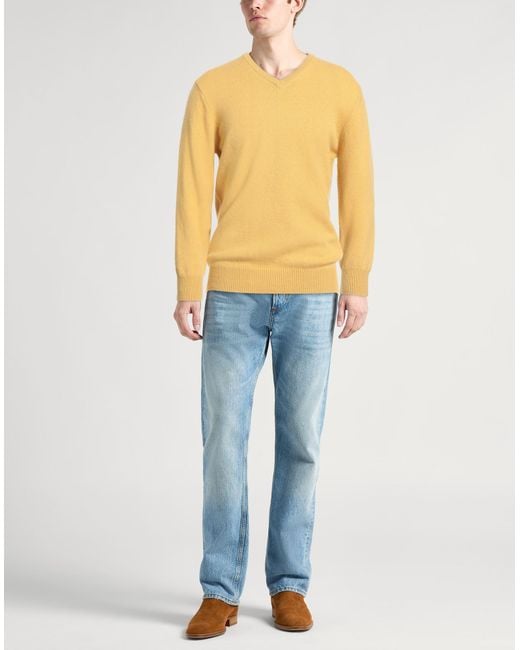 Pullover di Hackett in Yellow da Uomo