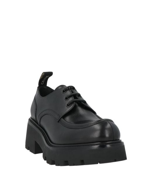 Céline Black Lace-Up Shoes