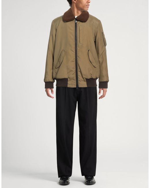 Historic Brown Khaki Jacket Polyamide, Polyurethane for men