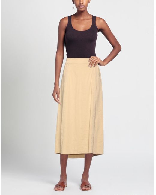 Theory Natural Midi Skirt
