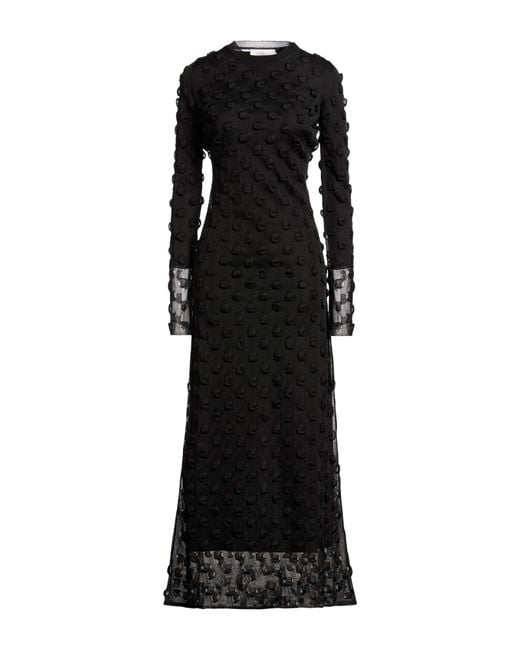 Sportmax Black Maxi Dress Polyamide, Polyester