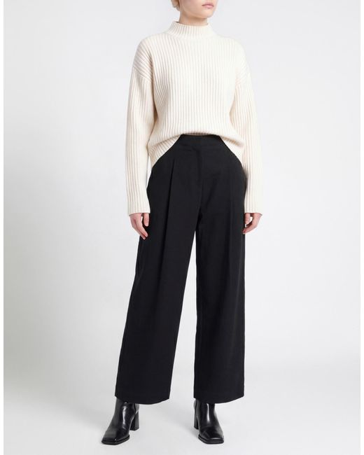 Tela Black Pants Cotton, Polyester, Viscose, Polyamide, Elastane