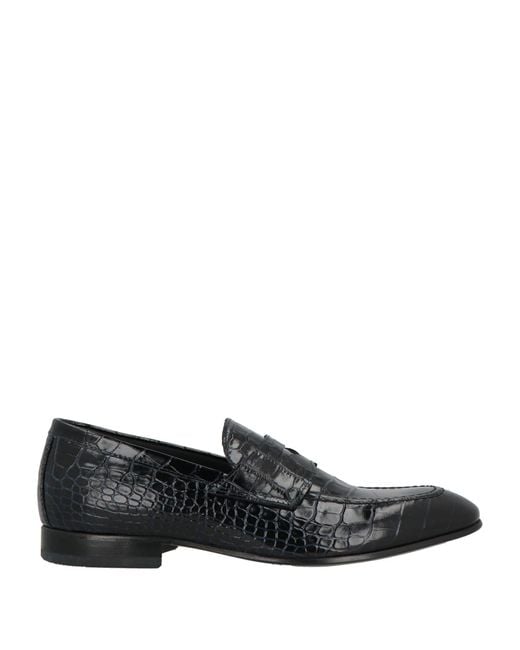 Giovanni Conti Black Loafers Leather for men