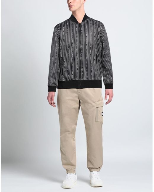 Versace Jeans Couture Gray Sweatshirt Polyester, Polyamide, Elastane for men