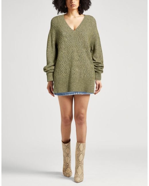 Kangra Green Sweater Cotton, Alpaca Wool, Polyamide, Wool, Elastane