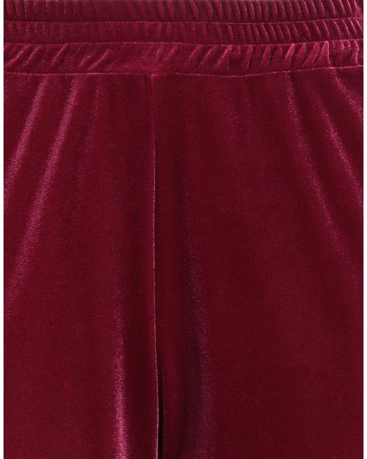 DON'T @ ME Red Pants Polyester, Elastane
