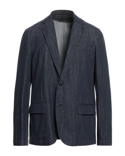 Dondup Blue Blazer Cotton for men