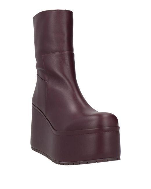 Paloma Barceló Purple Ankle Boots