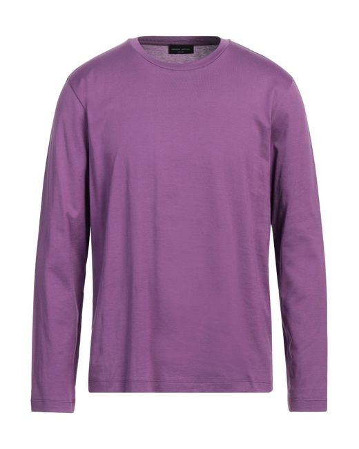 Roberto Collina Purple T-shirt for men
