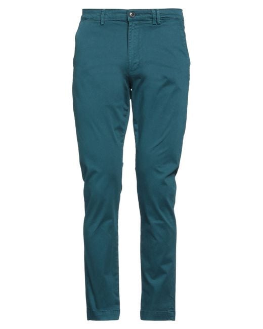 Liu Jo Blue Pants Cotton, Elastane for men