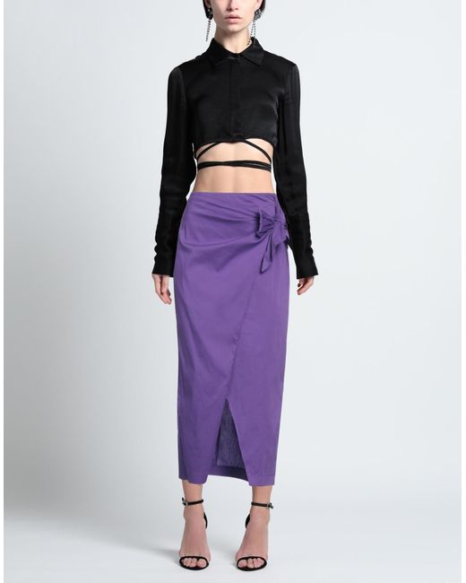 Patrizia Pepe Purple Maxi Skirt