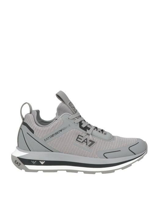 EA7 Gray Sneakers Textile Fibers, Synthetisches Material for men