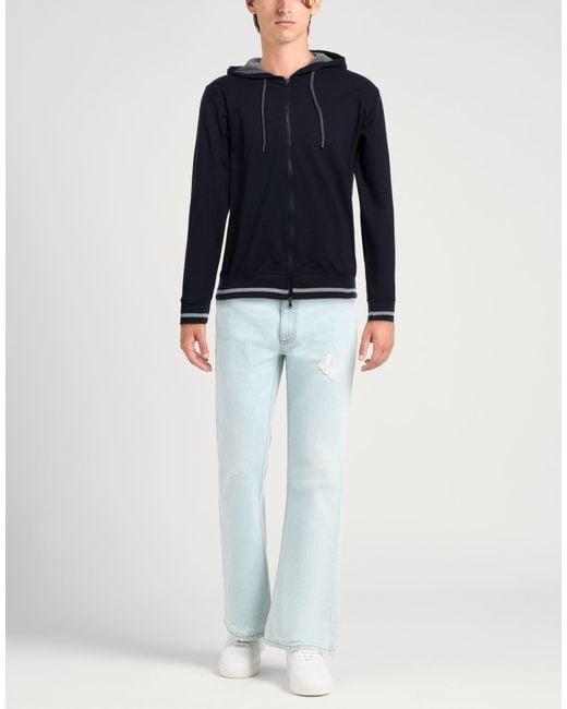 Officina 36 Blue Sweatshirt Viscose, Polyamide, Elastane for men