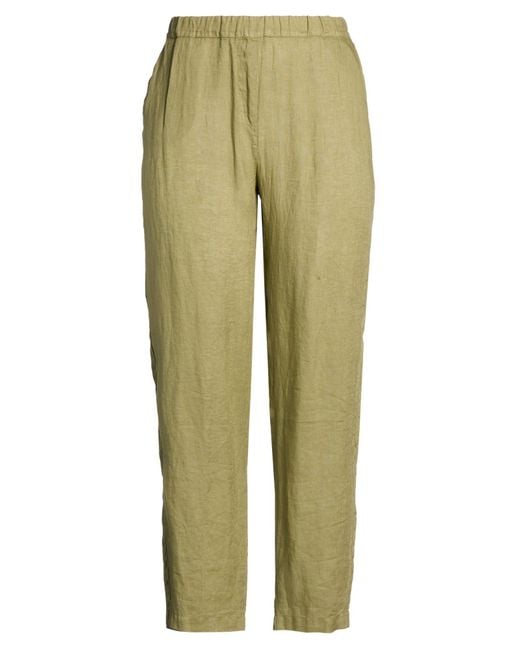 Antonelli Green Pants Linen