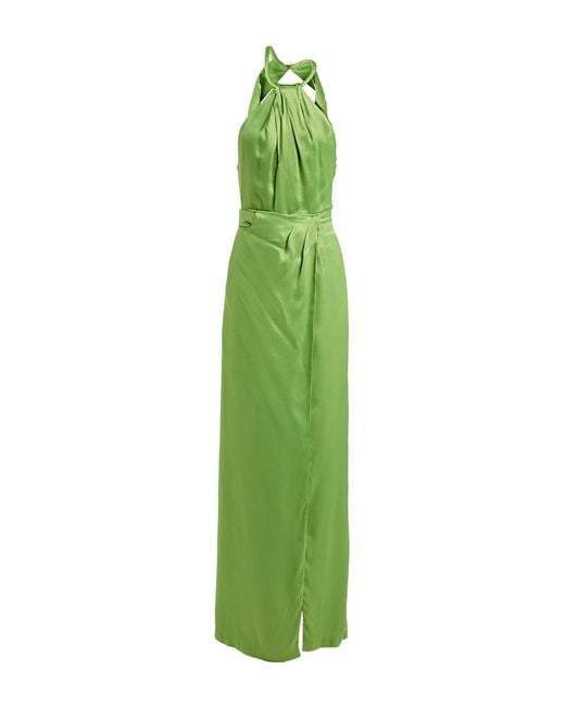 Nenette Green Maxi Dress Viscose, Elastane