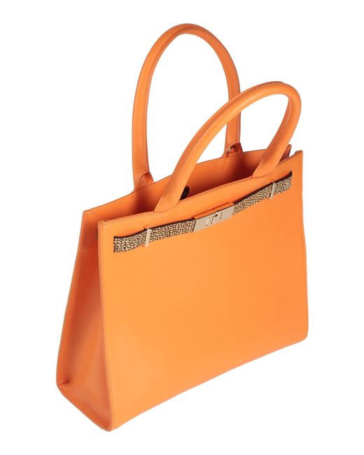 Borbonese Orange Handbag