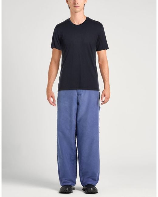 Eton of Sweden Blue Midnight T-Shirt Silk, Cotton for men