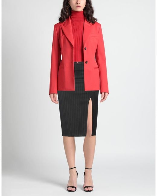 Patrizia Pepe Black Midi Skirt