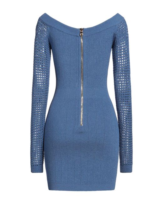 Balmain Blue Mini Dress