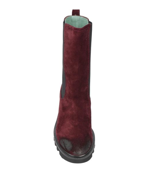 Paola D'arcano Purple Ankle Boots