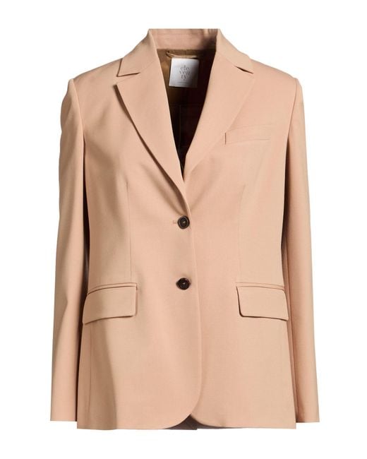 Eleventy Natural Blazer Wool, Elastane