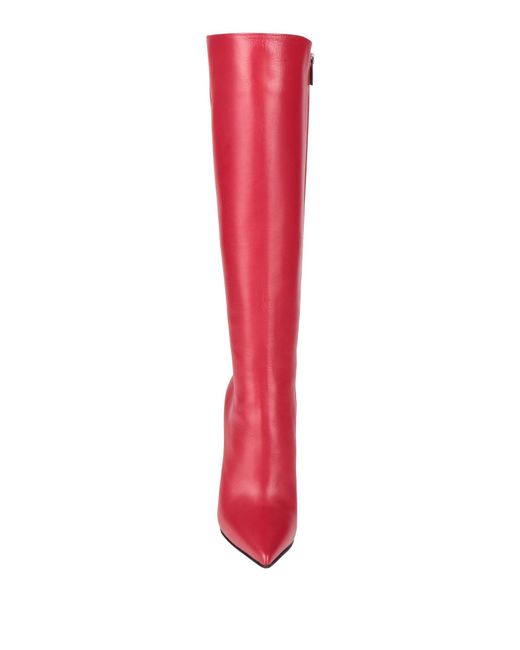 Le Silla Red Boot Leather