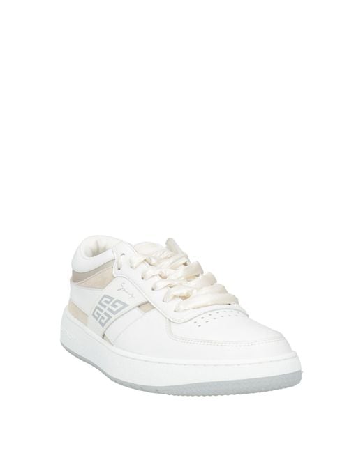 Givenchy White Sneakers Leather, Textile Fibers