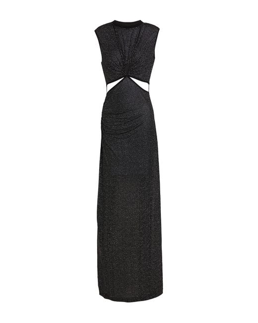 Nensi Dojaka Black Maxi Dress Viscose, Polyester