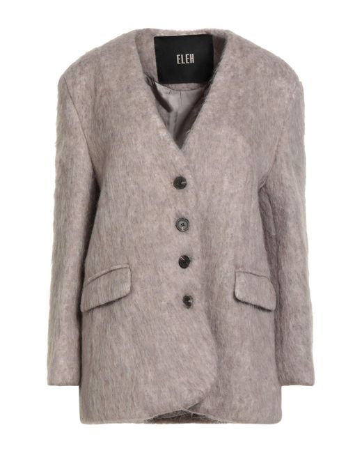 ELEH Brown Blazer Wool, Polyester
