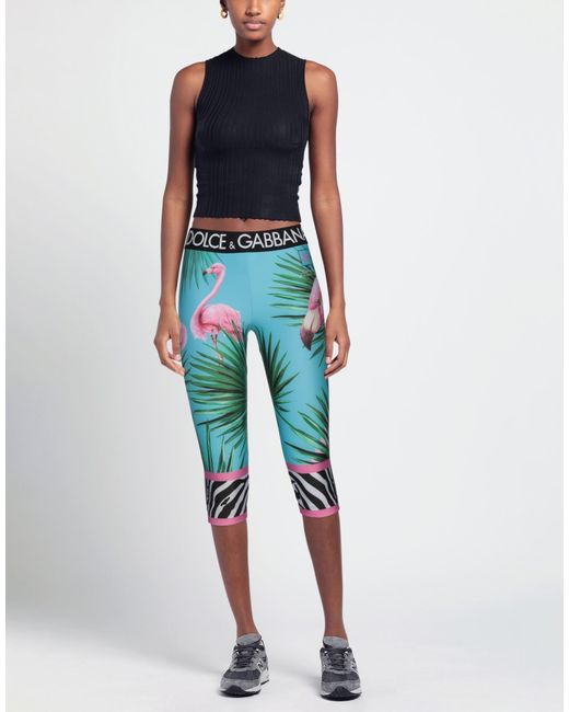 Dolce & Gabbana Blue Leggings