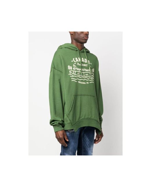 DSquared² Sweatshirt in Green für Herren