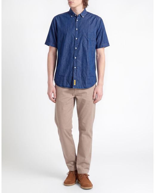 B.D. Baggies Blue Shirt Cotton for men