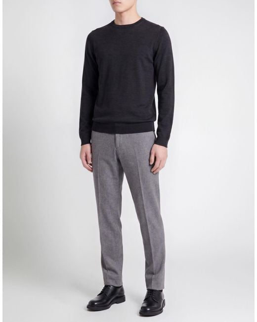 Roberto Collina Blue Charcoal Sweater Merino Wool for men